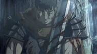 One of the anime characters with bittersweet past, Guts (Image via GEMBA)